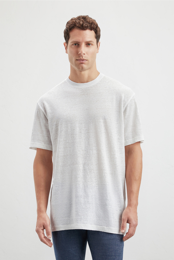 Tshirt in jersey linen - Pal Zileri shop online
