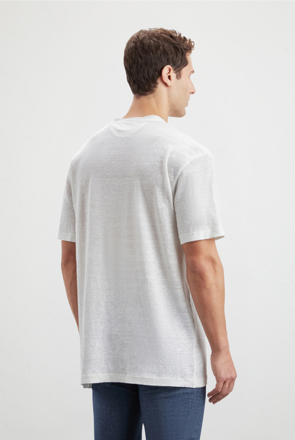 Tshirt in jersey linen - Pal Zileri shop online