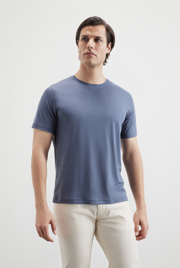 Tshirt in cotton and lyocell - Pal Zileri shop online