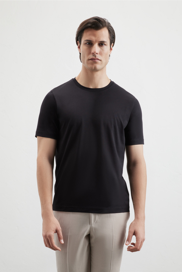 Tshirt in cotton and lyocell - Pal Zileri shop online
