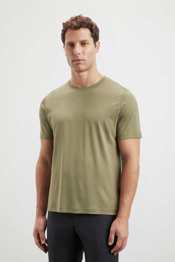 Tshirt in cotton and lyocell - Pal Zileri shop online