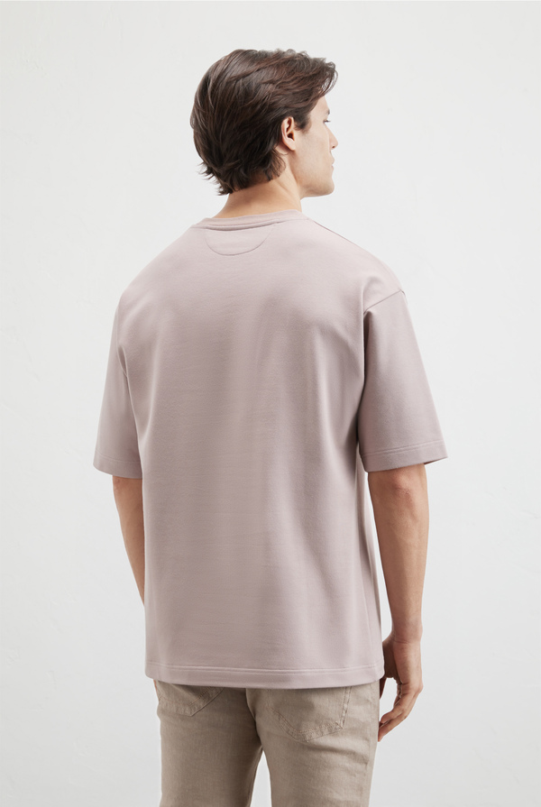 Relaxed fit tshirt in stretch cotton and modal - Pal Zileri shop online