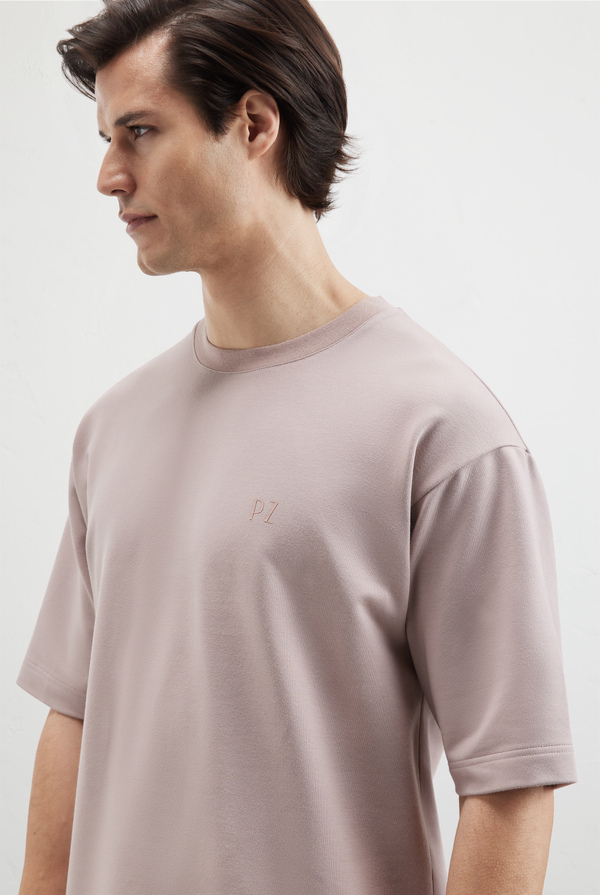 Relaxed fit tshirt in stretch cotton and modal - Pal Zileri shop online