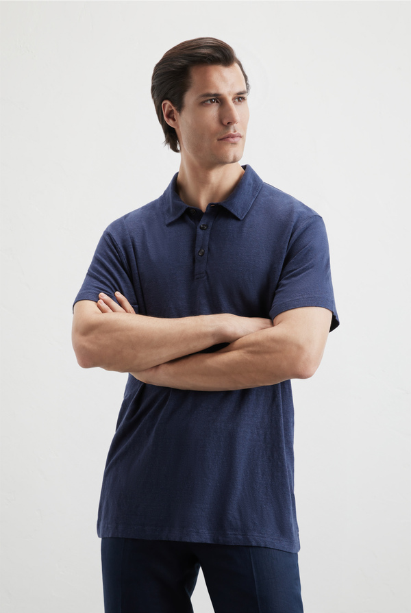 Jersey linen polo - Pal Zileri shop online