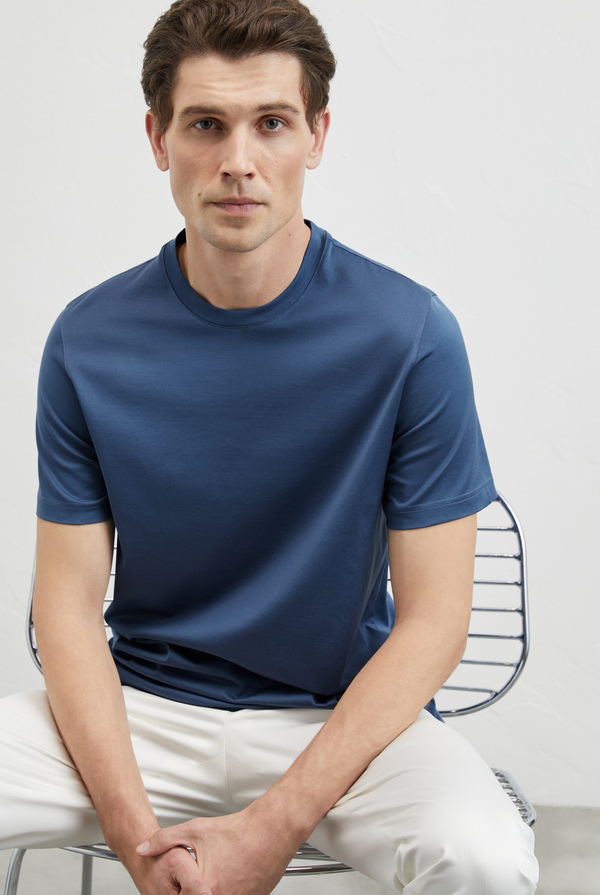 T-shirt in mercerized cotton - Pal Zileri shop online