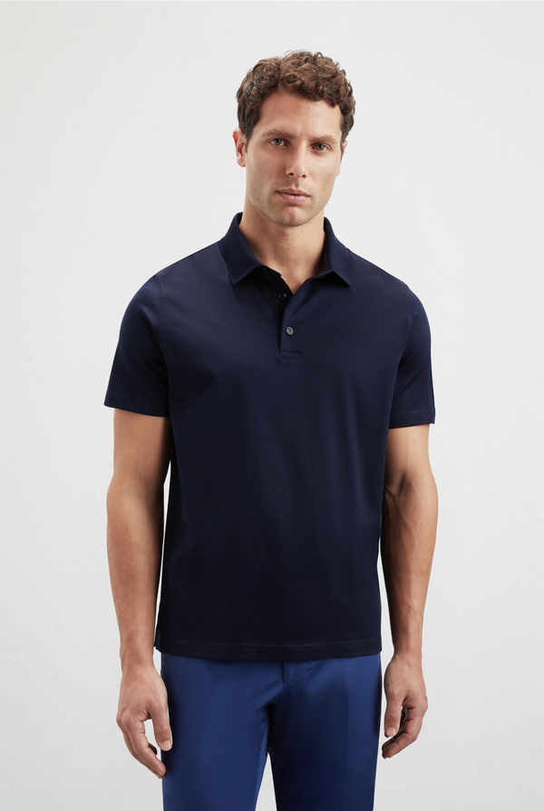 Jersey polo in mercerized cotton - Pal Zileri shop online