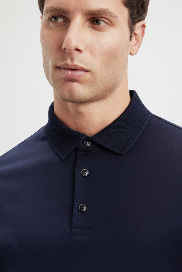 Jersey polo in mercerized cotton - Pal Zileri shop online