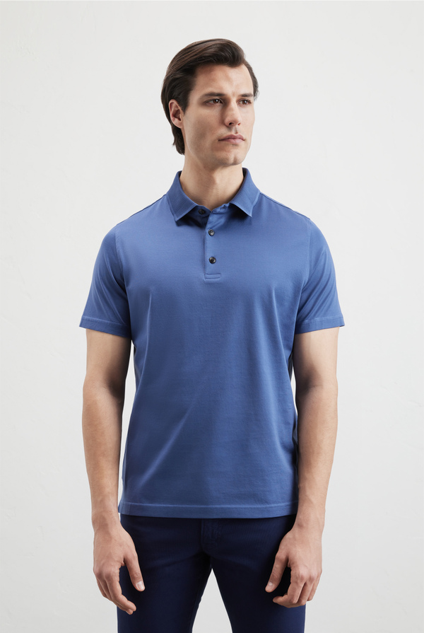 Jersey polo in mercerized cotton - Pal Zileri shop online