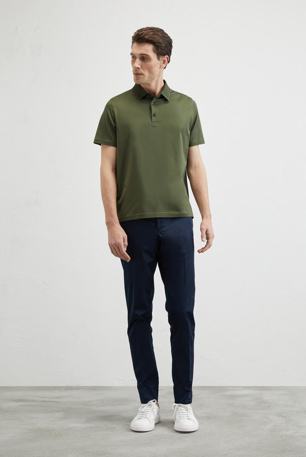 Jersey polo in mercerized cotton - Pal Zileri shop online