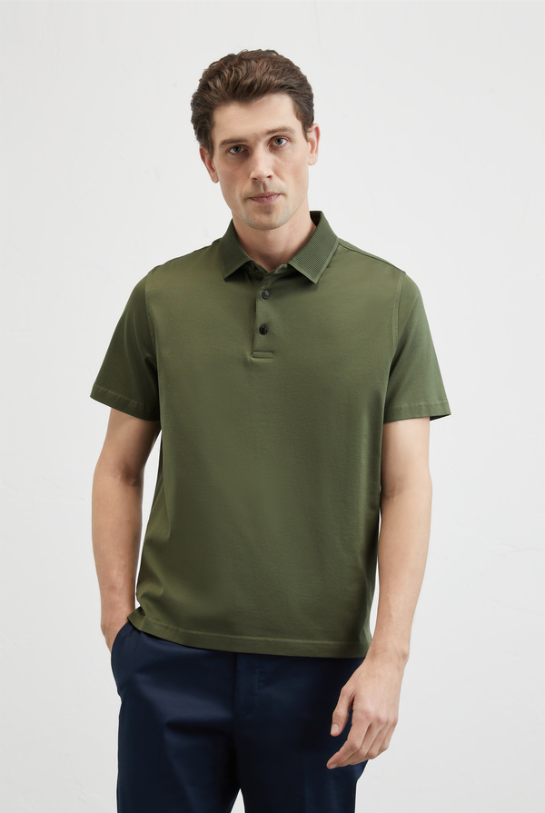 Jersey polo in mercerized cotton - Pal Zileri shop online