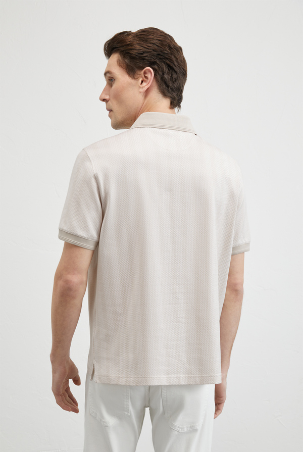 Jersey polo in jacquard cotton - Pal Zileri shop online