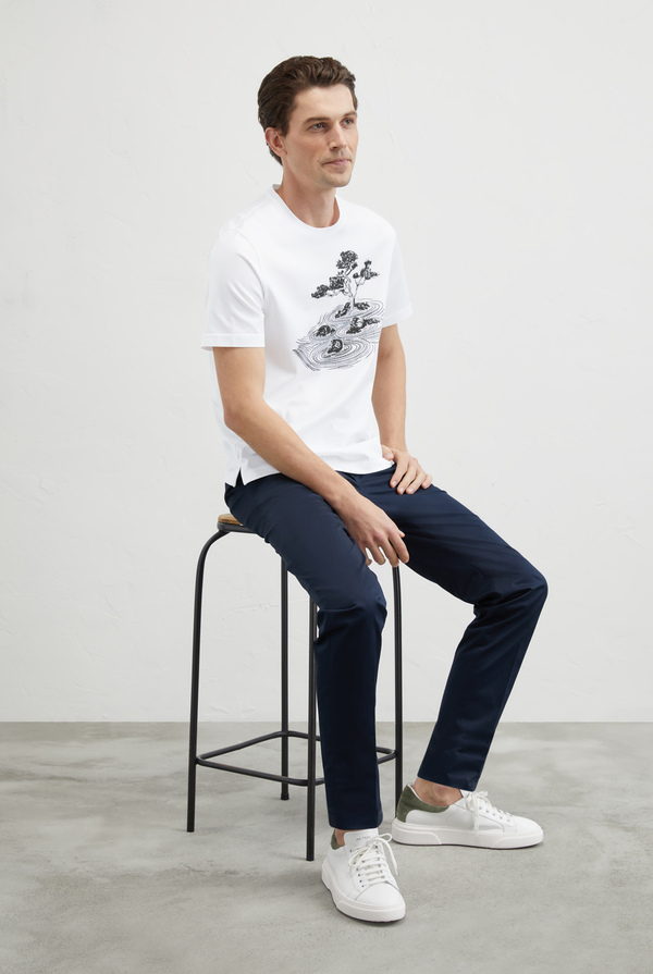 Printed cotton T-shirt - Pal Zileri shop online