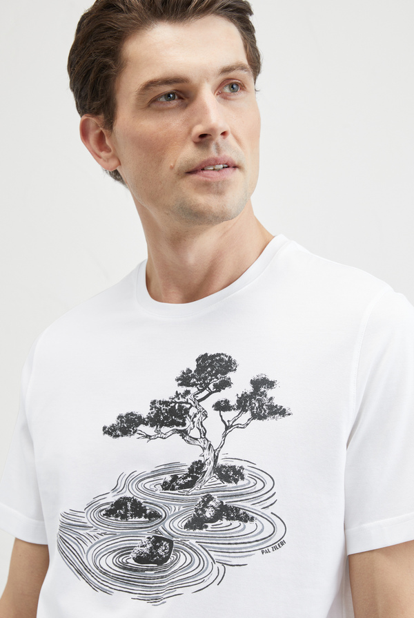 Printed cotton T-shirt - Pal Zileri shop online