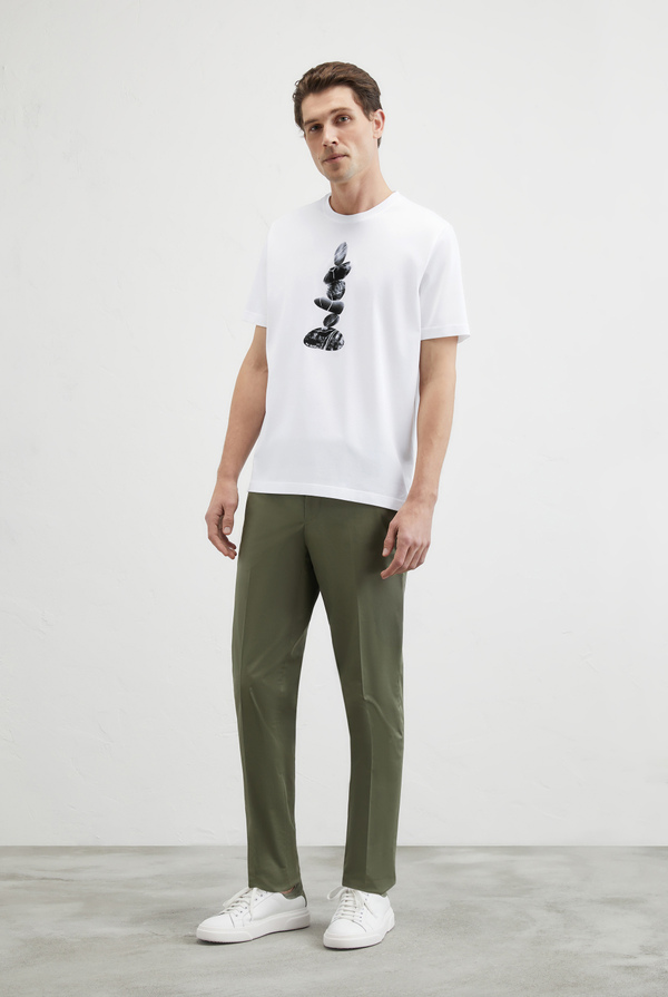 Printed cotton T-shirt - Pal Zileri shop online