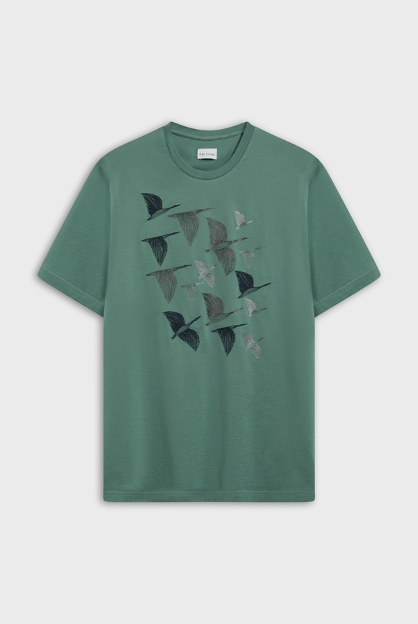 Printed cotton T-shirt - Pal Zileri shop online