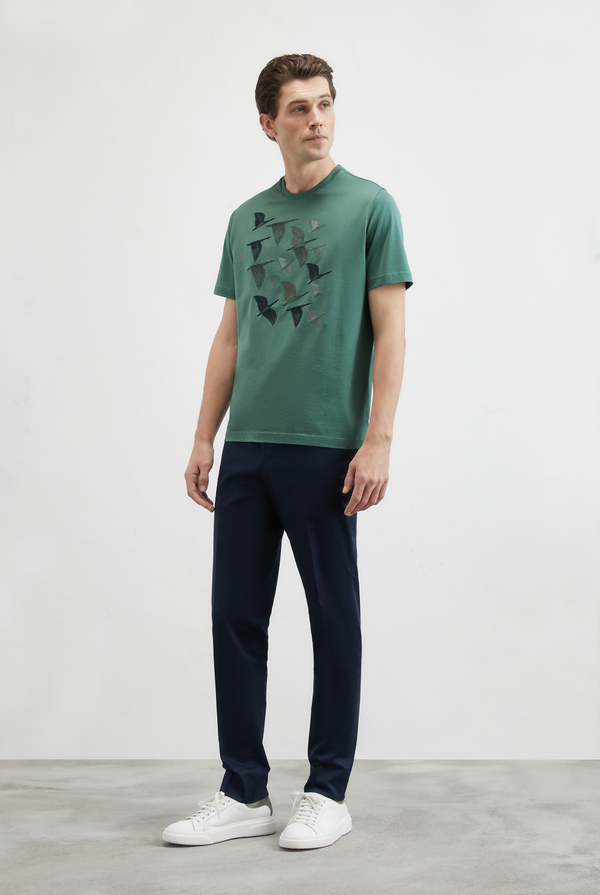 Printed cotton T-shirt - Pal Zileri shop online