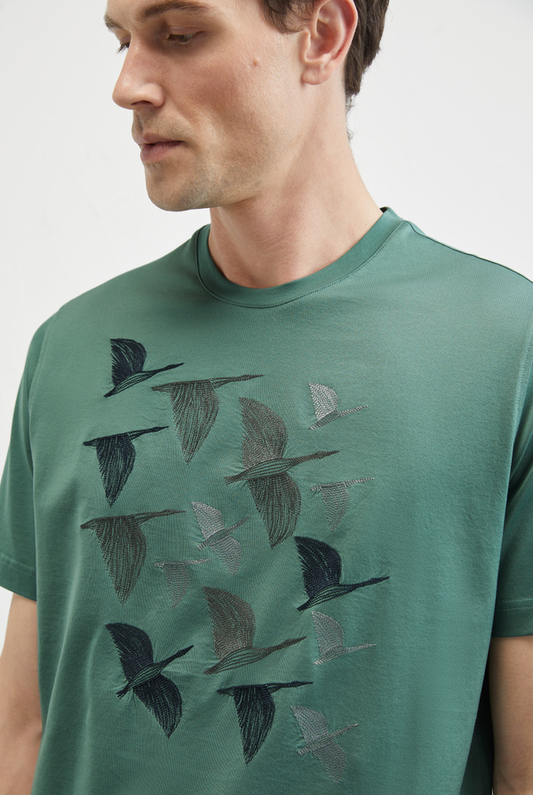 Printed cotton T-shirt - Pal Zileri shop online