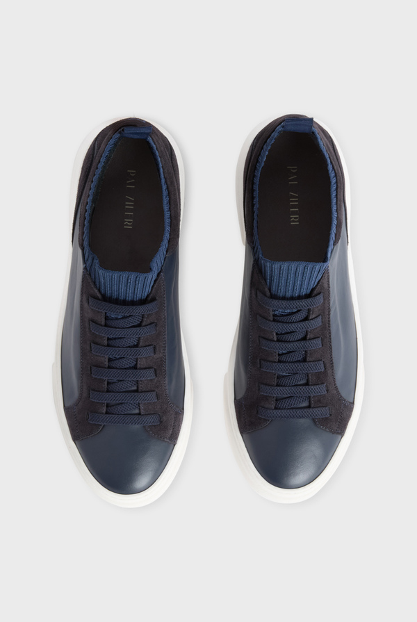 Slip-on sneaker in pelle con dettagli in camoscio - Pal Zileri shop online