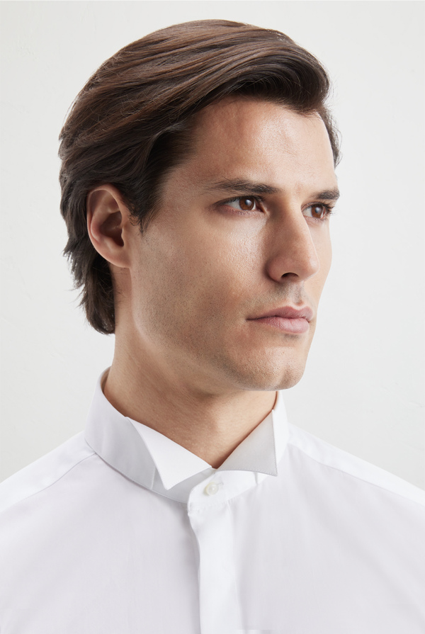 Wing collar shirt in cotton - Pal Zileri shop online