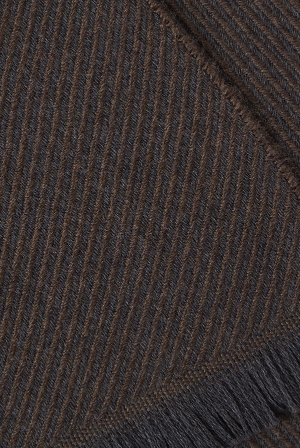 Wool scarf with micro stripes motif - Pal Zileri shop online