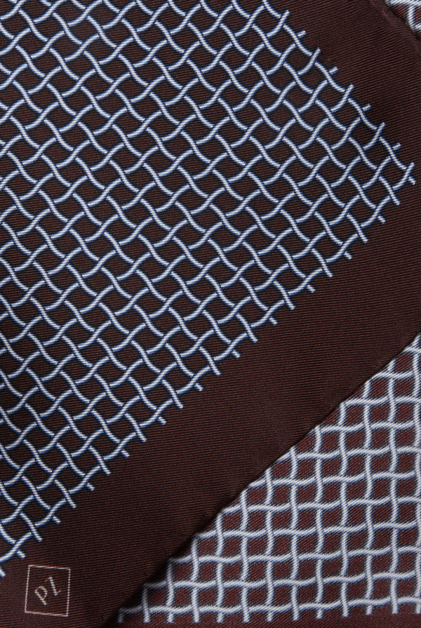 Printed silk pocketsquare - Pal Zileri shop online