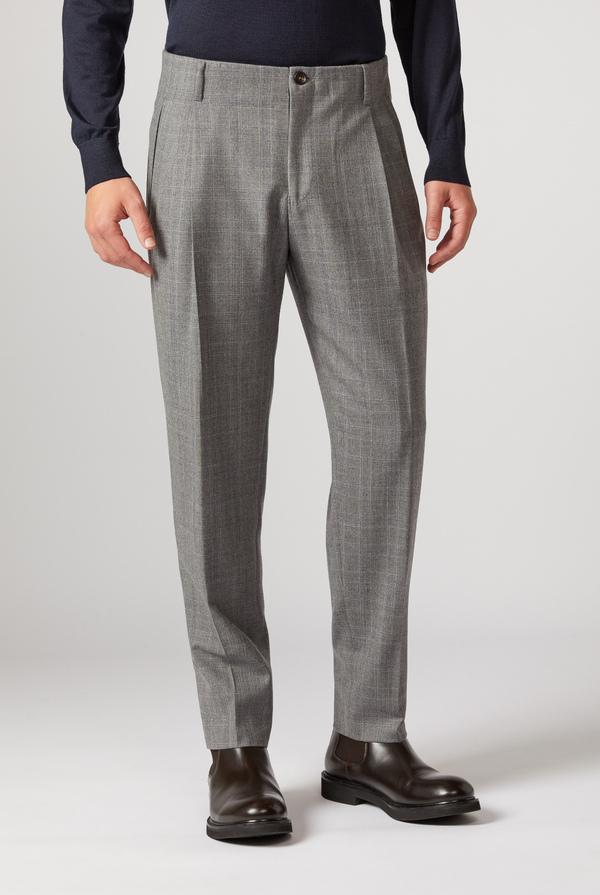 Double pleat trousers in wool and cashmere - Pal Zileri shop online