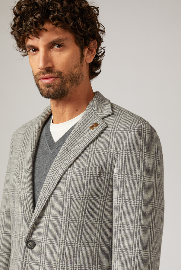 Brera blazer in jersey wool with Prince of Wales motif - Pal Zileri shop online