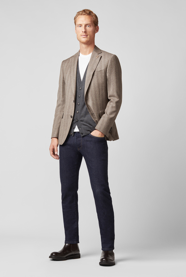 Giacca Brera con motivo  herringbone - Pal Zileri shop online