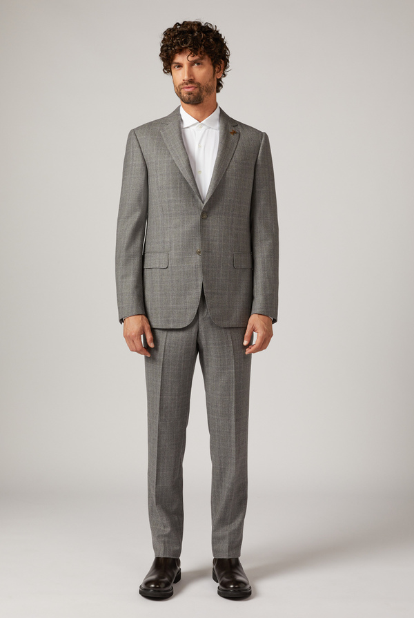 Key 2 pieces suit in wool and cashmere with Prince of Wales motif - Pal Zileri shop online