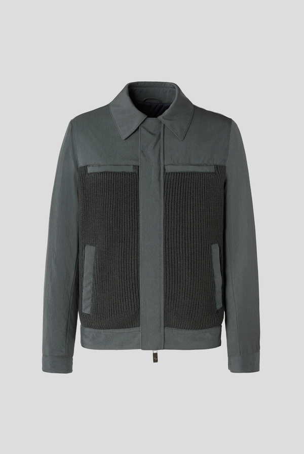 Blouson con dettagli in maglia e chiusura zip - Pal Zileri shop online