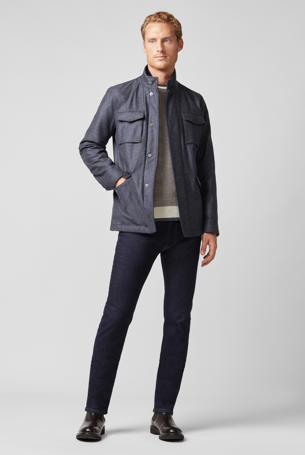 Field Jacket in lana waterproof - Pal Zileri shop online