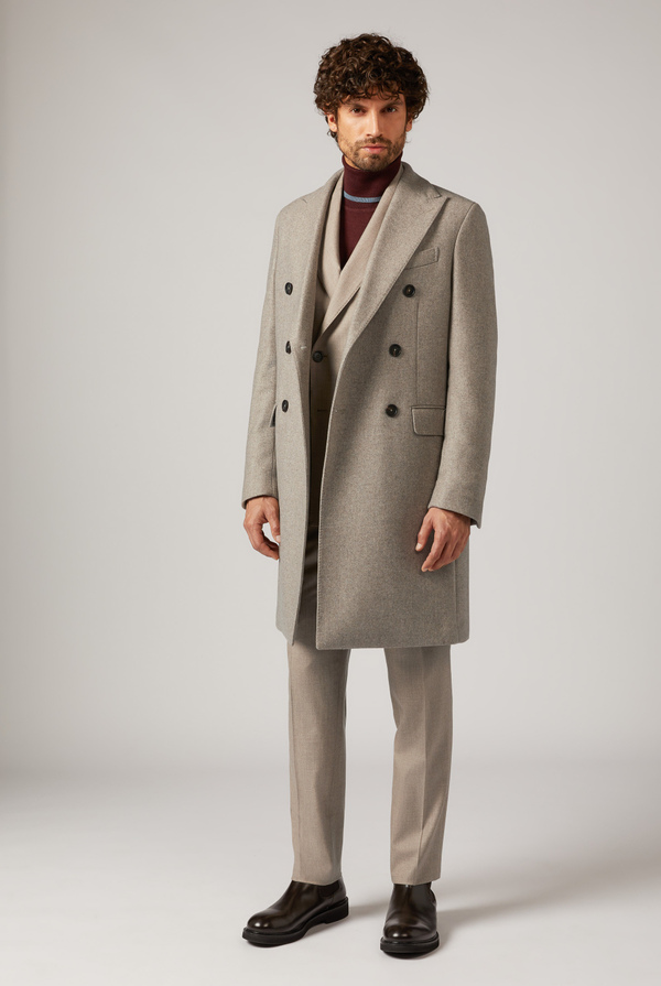 Double breasted coat in wool and cashmere - Pal Zileri shop online