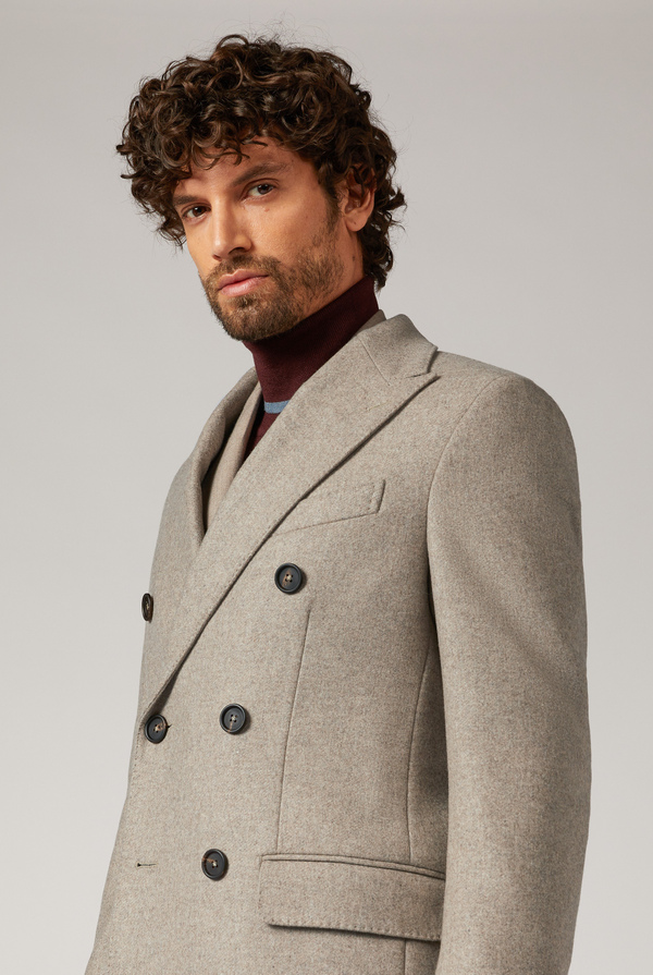 Double breasted coat in wool and cashmere - Pal Zileri shop online