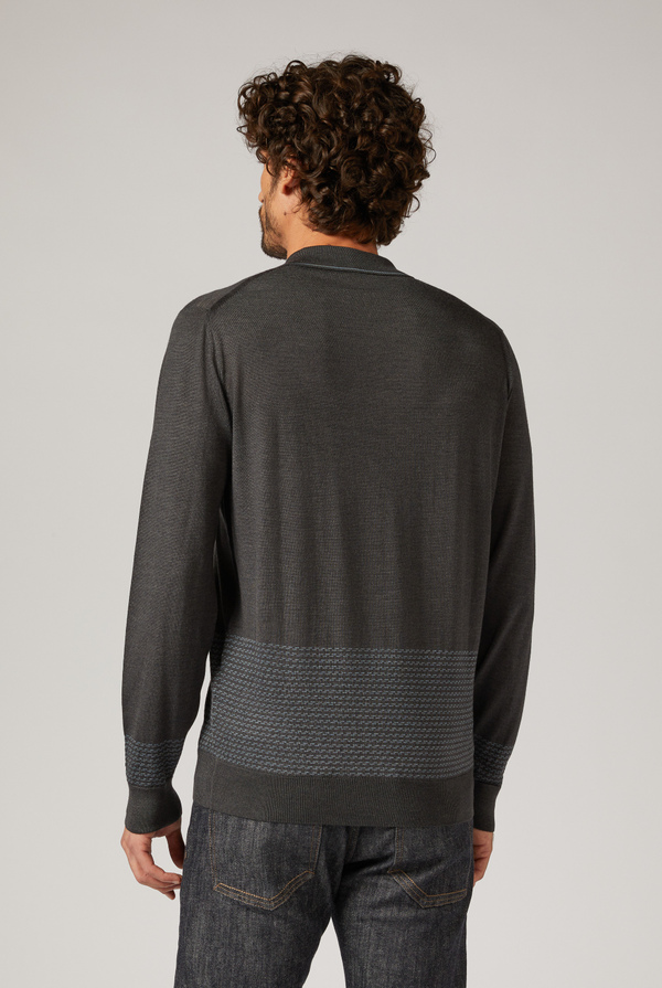 Zipped jacquard polo - Pal Zileri shop online