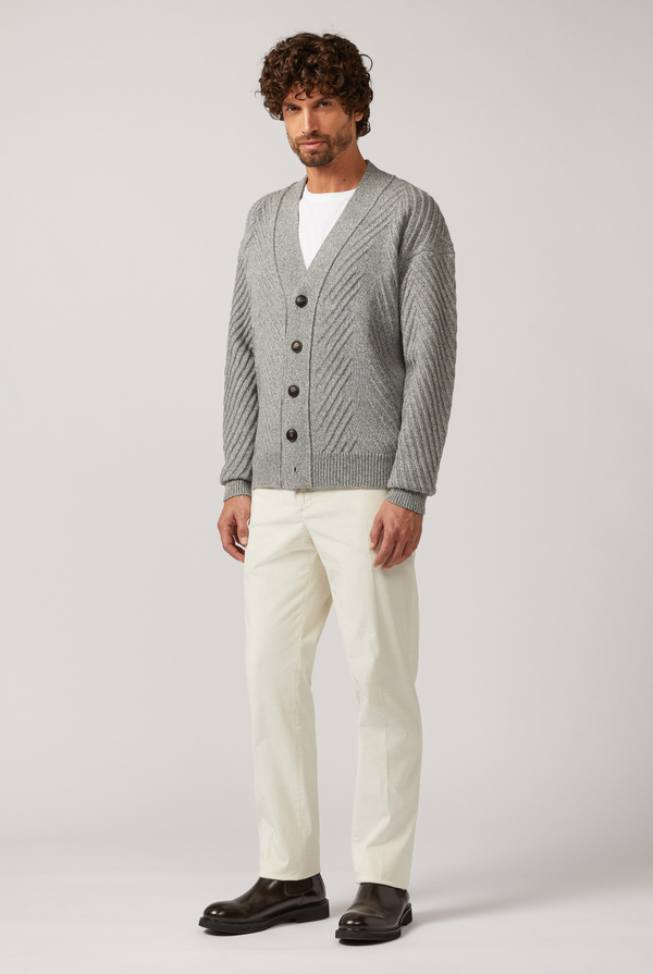 Cardigan chunky in lana e cashmere - Pal Zileri shop online