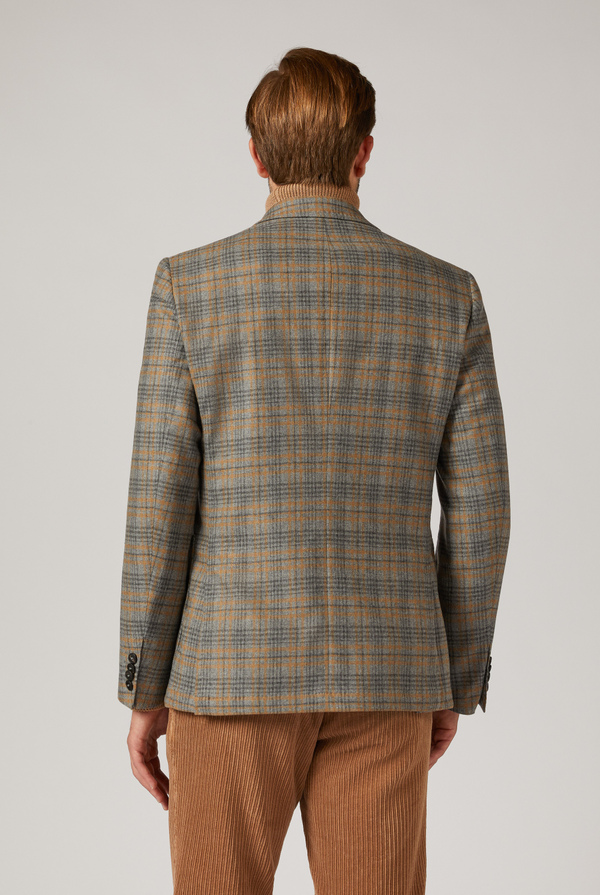 Prince of Wales stretch wool Lord blazer - Pal Zileri shop online