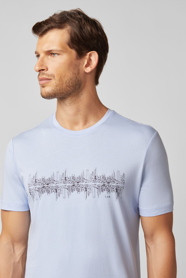 T-shirt con stampa skyline specchiato - Pal Zileri shop online