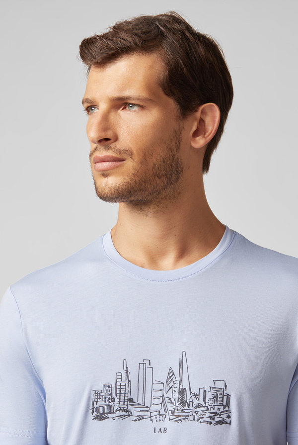 Skyline printed t-shirt - Pal Zileri shop online