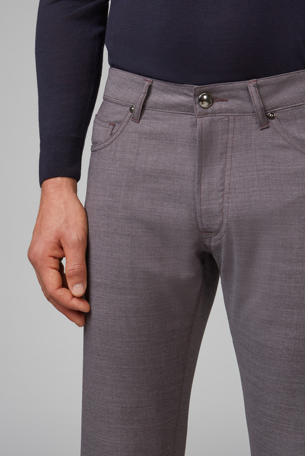 5 pockets trousers in stretch wool - Pal Zileri shop online