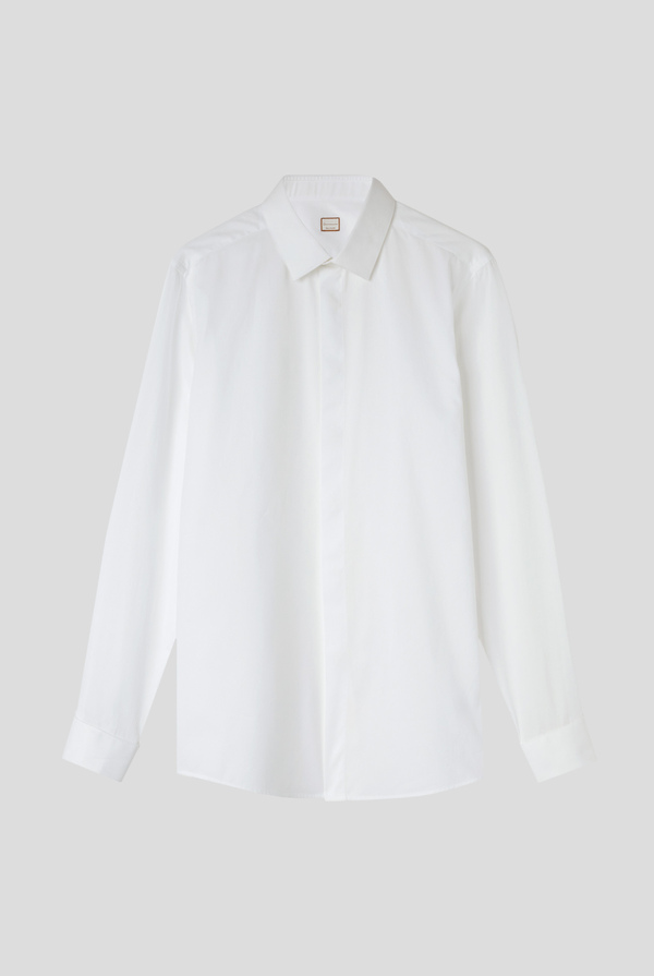 Jacquard cotton shirtwith french cuff - Pal Zileri shop online