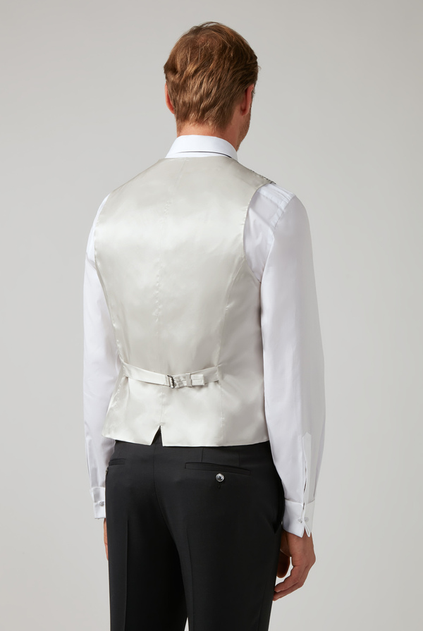 Vest with micro jacquard motif from the line Cerimonia - Pal Zileri shop online