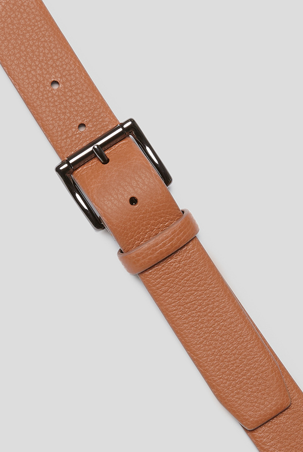 Texture leather belt - Pal Zileri shop online
