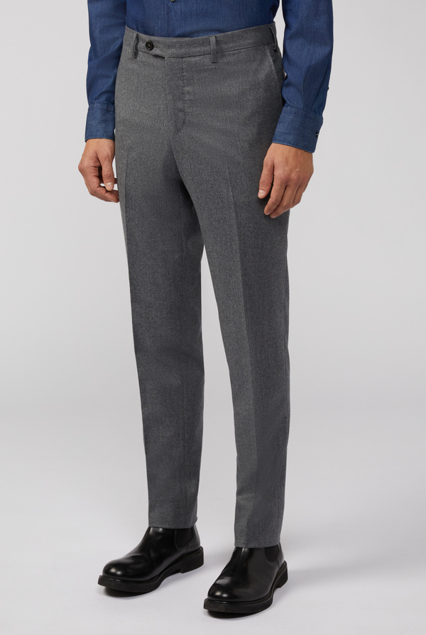 Classic trousers in flannel wool - Pal Zileri shop online