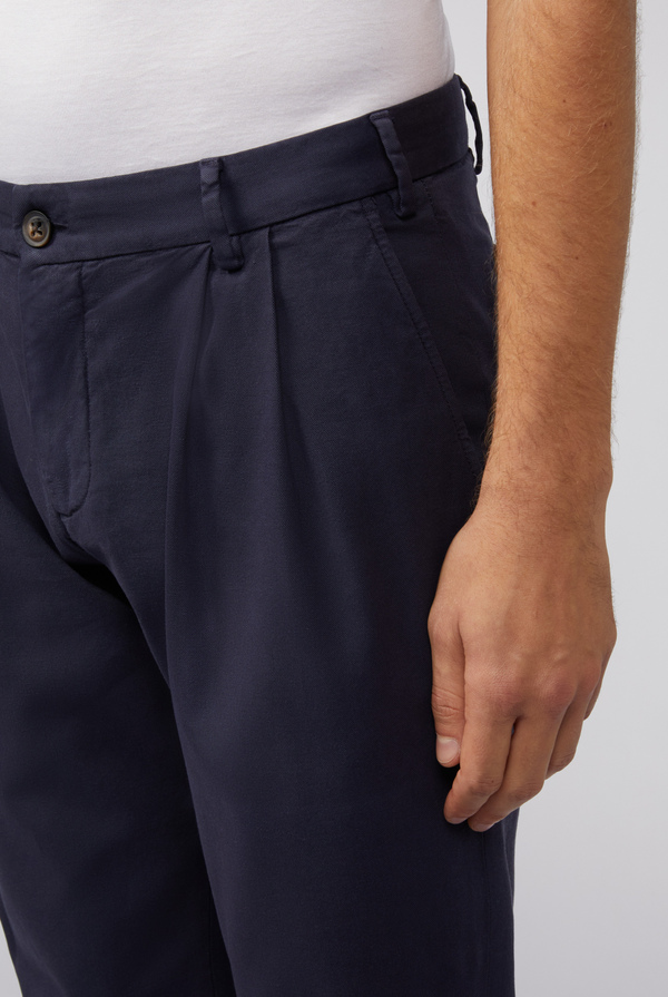 Double-pleated chino trousers slim fit - Pal Zileri shop online