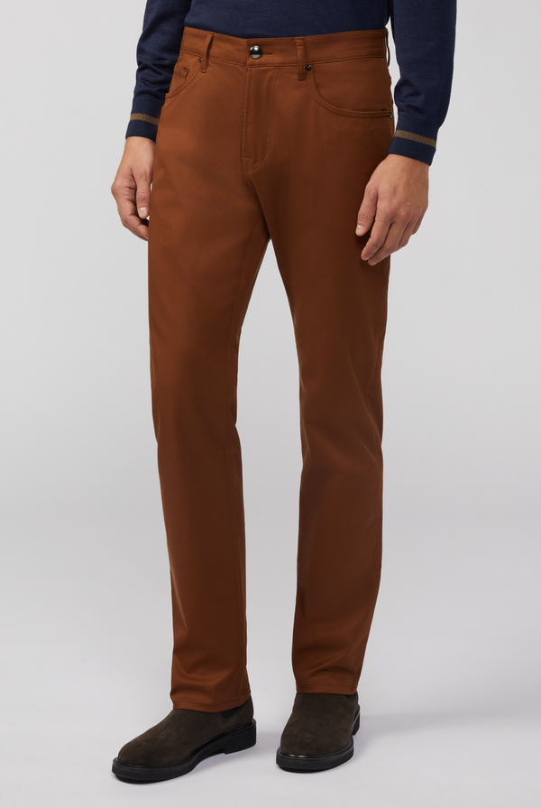 Pantaloni 5 tasche in cotone e lyocell - Pal Zileri shop online