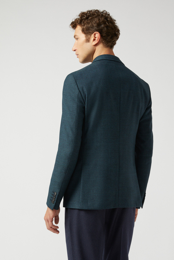 Brera blazer in stretch wool with herringbone motif - Pal Zileri shop online