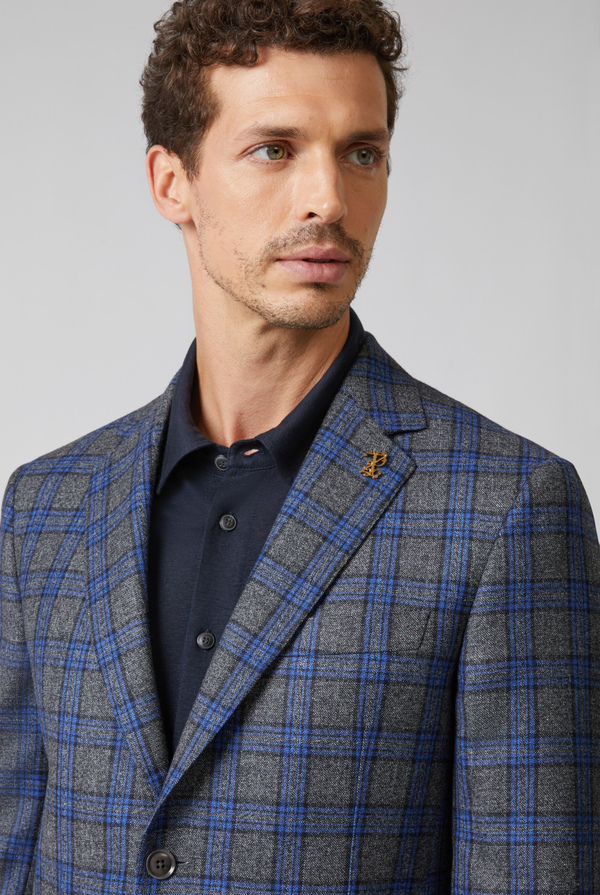 Key blazer in pure wool with Prince of Wales motif - Pal Zileri shop online
