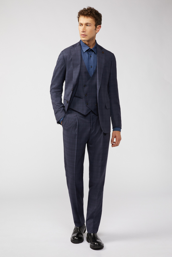 3-piece Tailored suit in 150's wool with Prince of Wales motif - Pal Zileri shop online