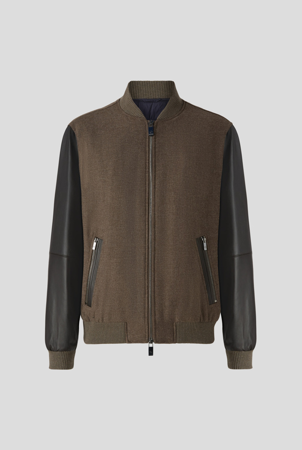 Varsity Jacket in pura lana con maniche in nappa - Pal Zileri shop online