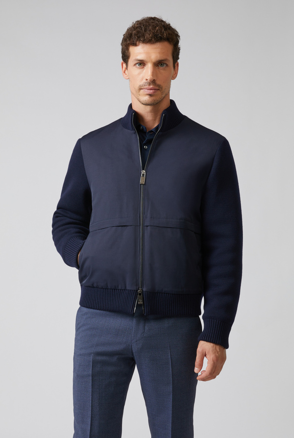 Oyster Bomber in technical fabric and wool - Pal Zileri shop online